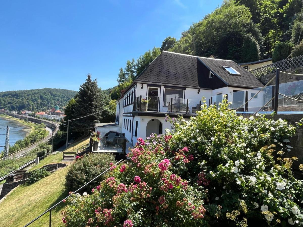 Saechsische-Schweiz-Ferienhaus-Wohnung-2-Mit-Hervorragendem-Panoramablick-Ueber-Das-Elbtal Кёнигштайн-ан-дер-Эльбе Экстерьер фото
